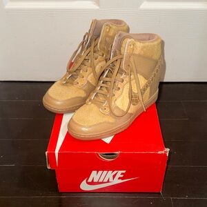Nike Beige High-Top Sneakers